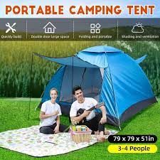 Null Tente De Camping Automatique Pour 3 Ou 4 Personnes Randonnée-vendu neuf ave&hellip;