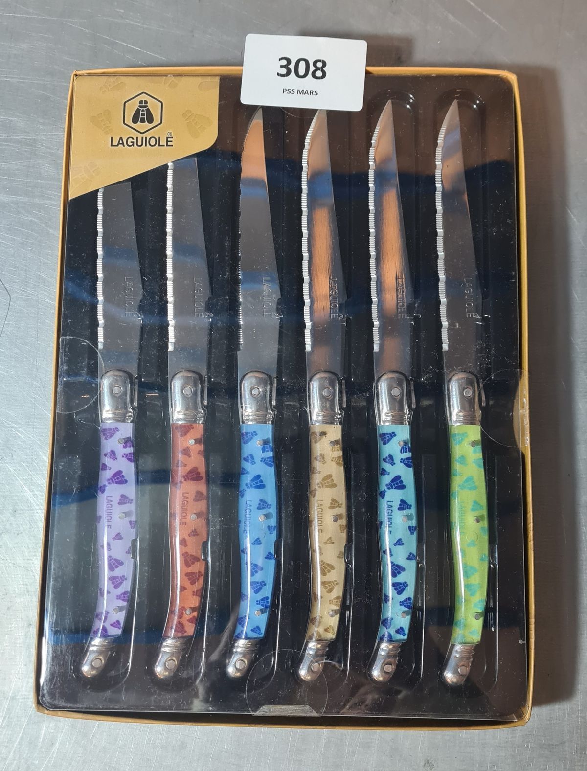 Null Set de 6 couteaux Laguiole - coloris divers - vendu neuf - photo contractue&hellip;