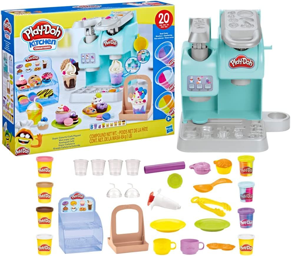 Null Play-Doh Kitchen Creations My Super Coffee - 20 Accessories and 8 Modelling&hellip;