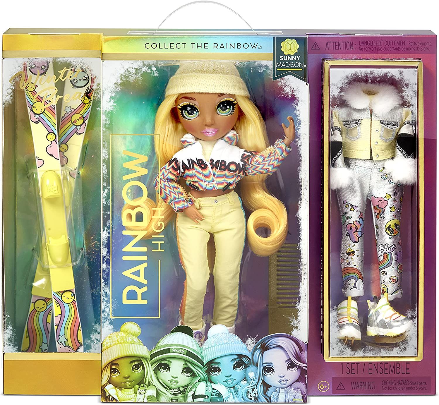 Null Rainbow High Winter Break Sunny Madison Doll - in yellow with 2 outfits / w&hellip;