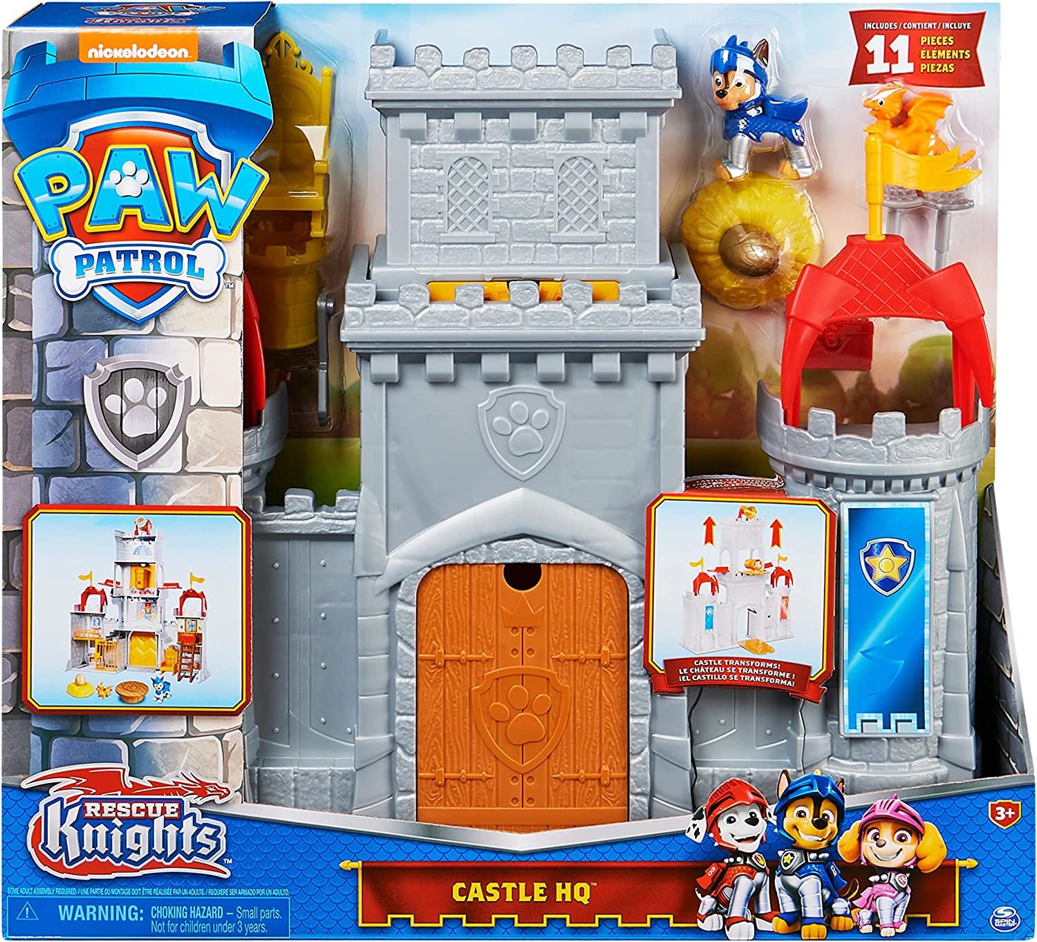 Null Pat' Patrouille Rescue Knights - CHATEAU Fort + Figurine Chevalier Chase + &hellip;
