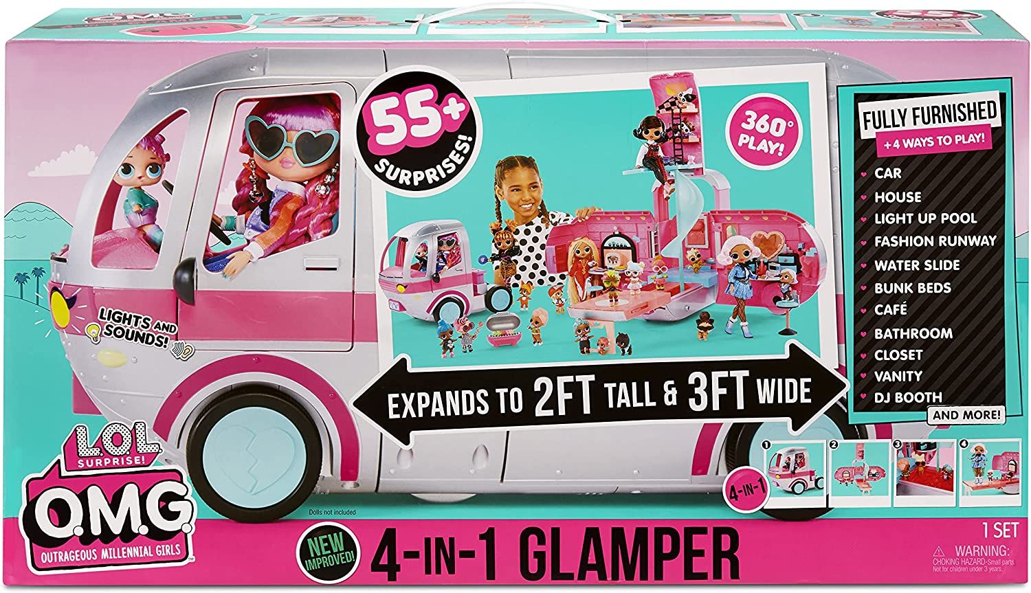 Null L.O.L. Surprise Motorhome! OMG Glamper 4 in 1 with +55 Surprises fully equi&hellip;
