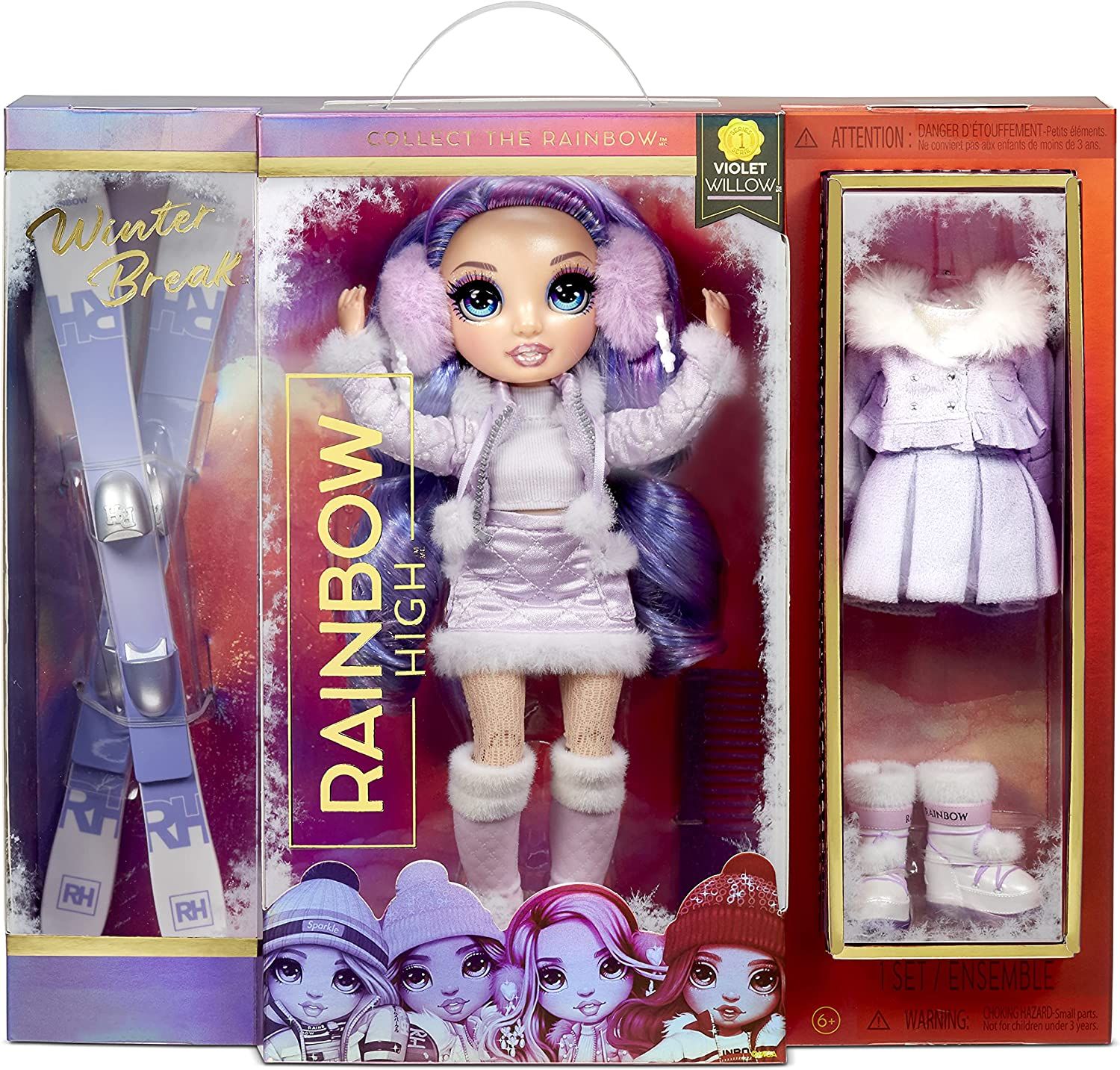 Null Rainbow High Winter Break Violet Willow Doll - in purple with 2 outfits / w&hellip;