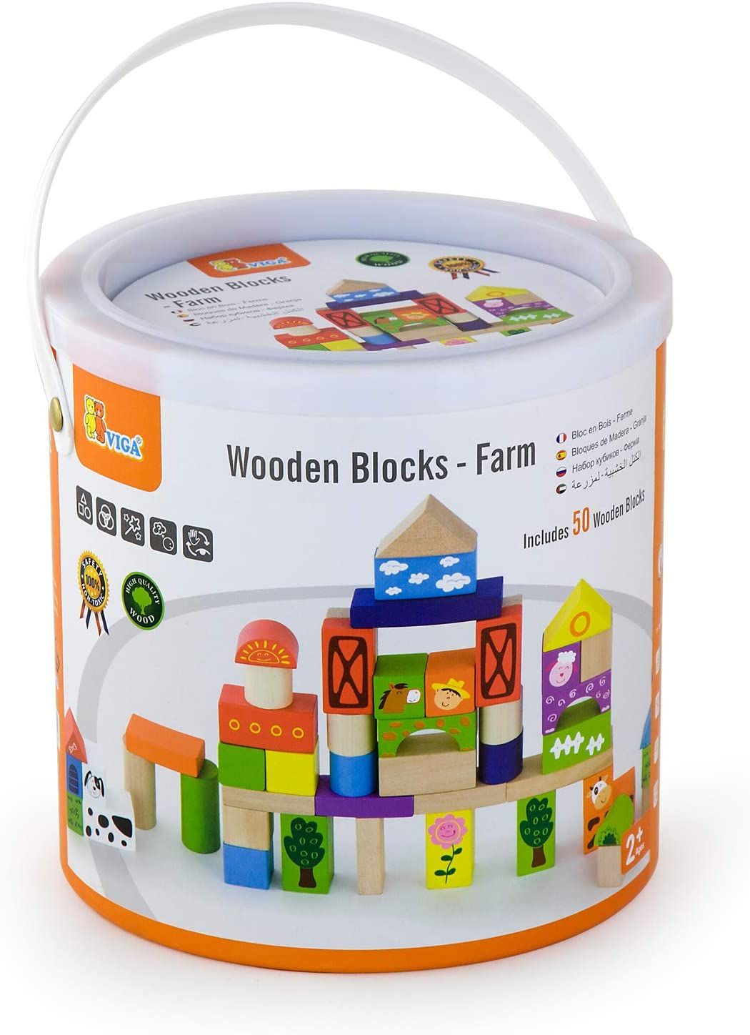 Null Wooden Cube Barrel - 100 pces New Classic Toys -10813 - 18 months +-sold ne&hellip;