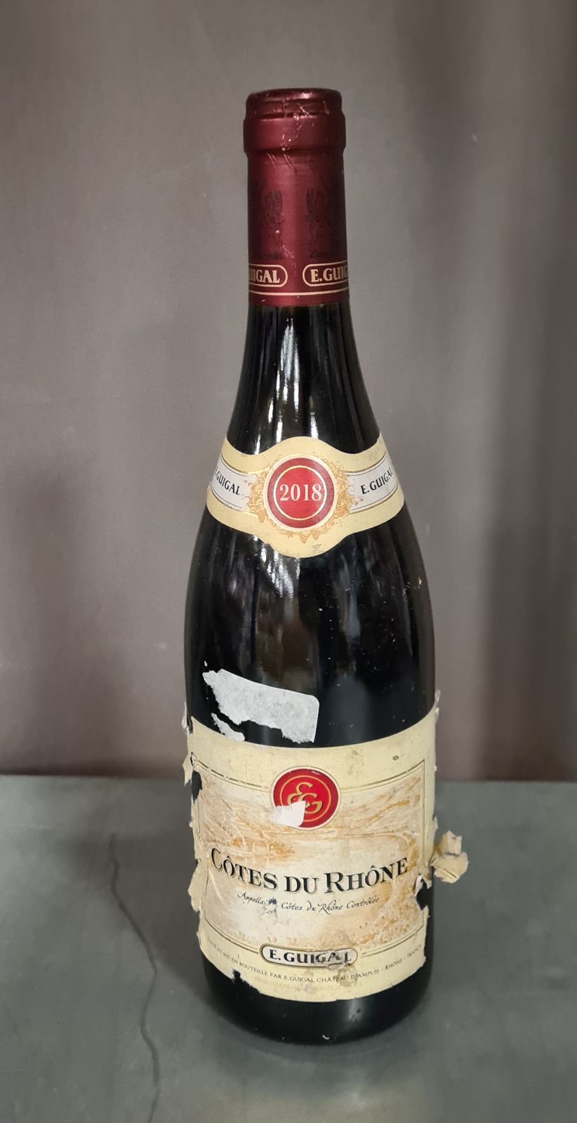 Null Lot de 2 bouteilles de côte du Rhône - château E.Guigal - 2018