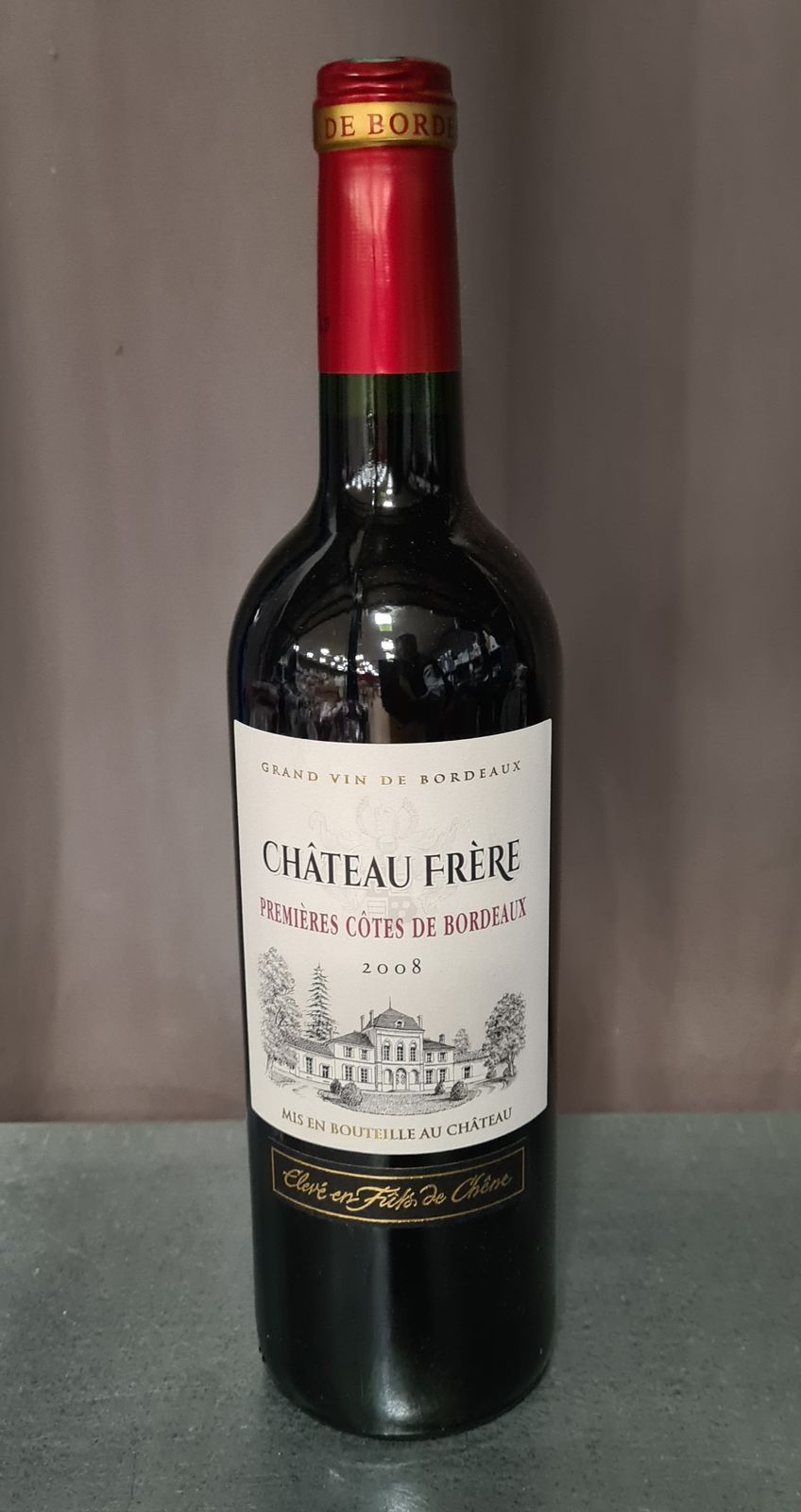 Null Lot de 6 bouteilles de Château Frère 2008 - premières côtes de Bordeaux