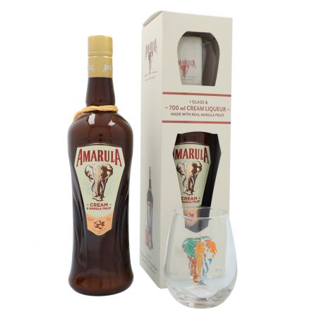 Null Lot de 2 bouteilles de liqueur AMARULA + 1 verre - sans garantie - photo no&hellip;
