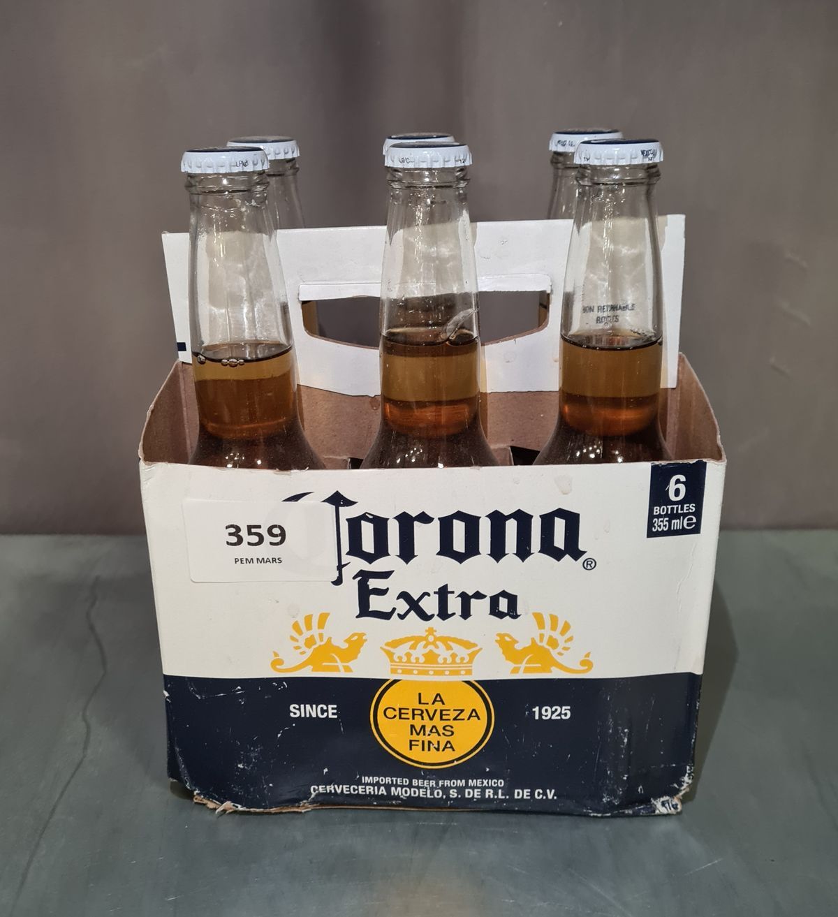 Null Pack of 6 Corona Extra beers 355ml