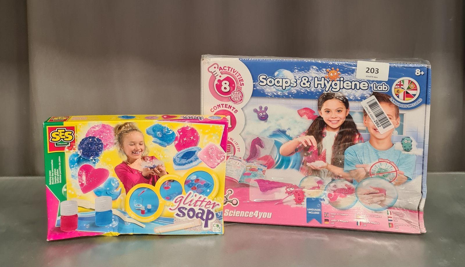 Null Lot de 2 jeux loisirs créatifs : Soaps hygiene Lab / glitter soap - vendu n&hellip;