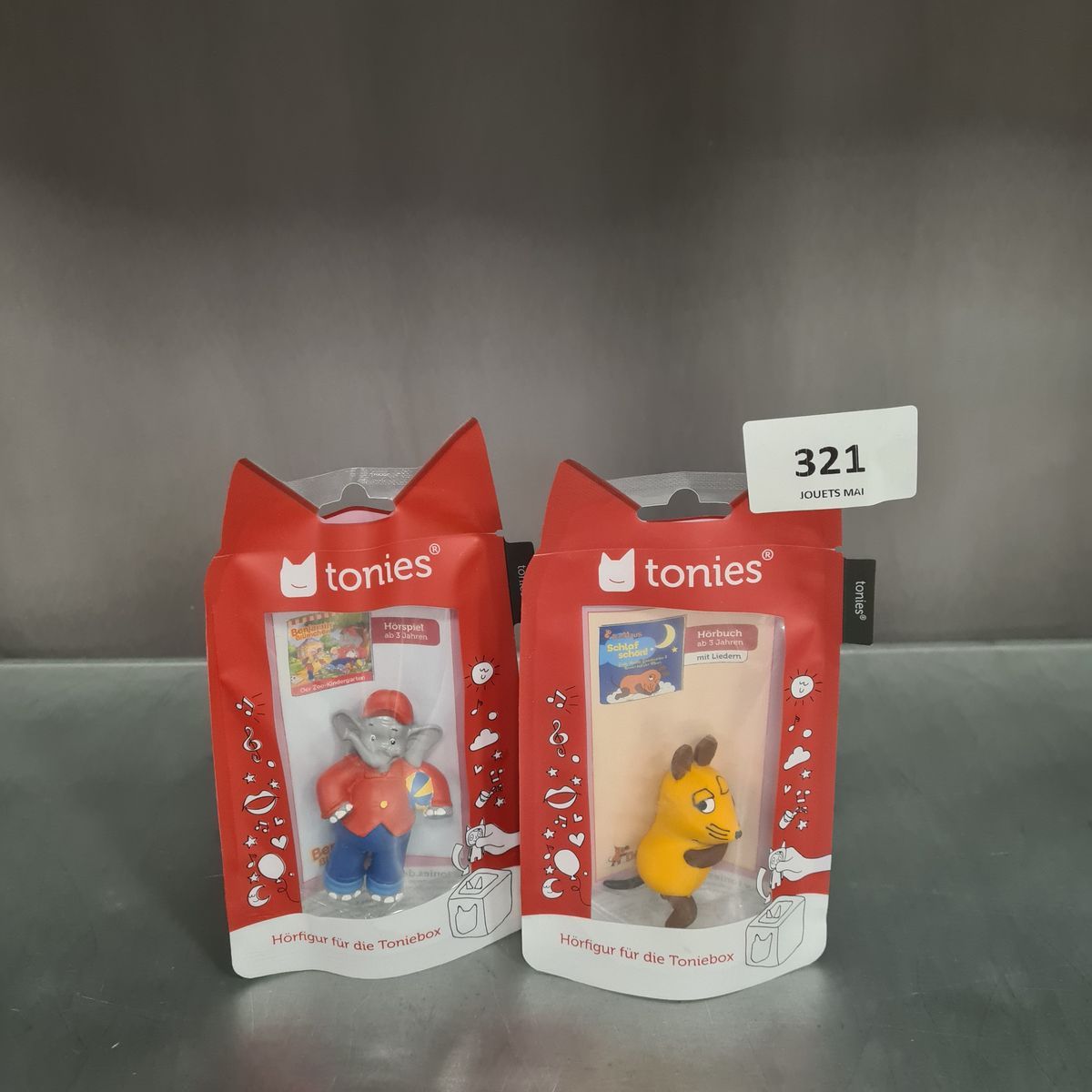 Lot de 2 figurines Tonies - vendu neuf avec défaut d'emb