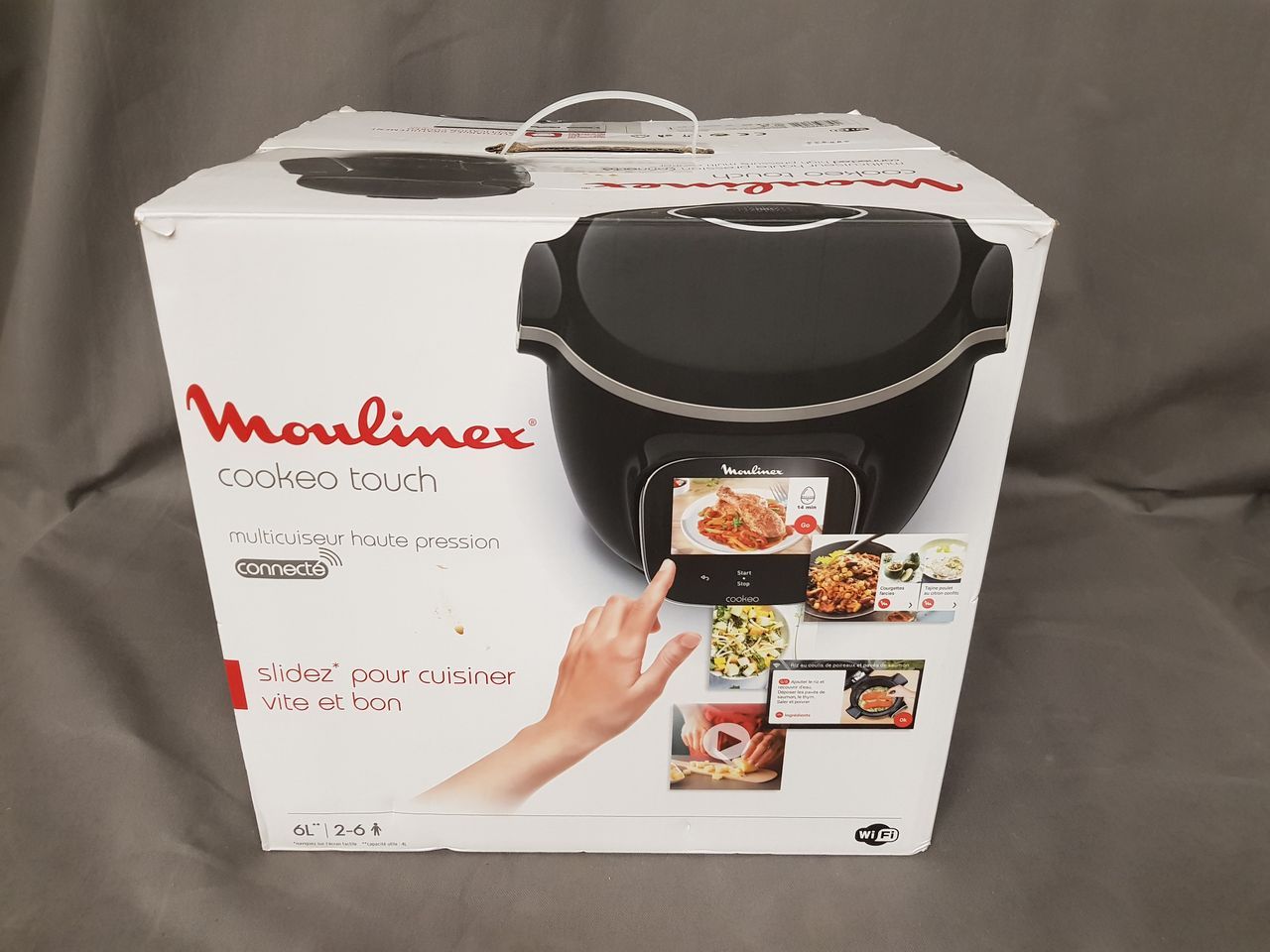 Robot cuiseur MOULINEX Cookeo touch Wifi - CE902800 - Tr