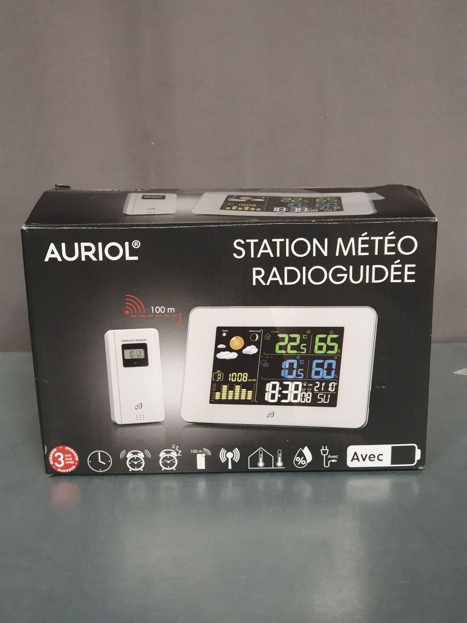 Station météo radioguidée Auriol blanc article vendu non…