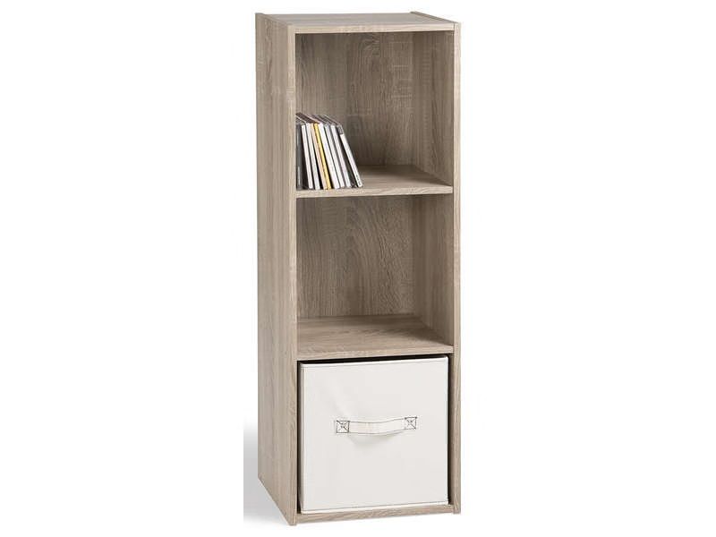 Null Bookcase 3 compartments "ARTHUR" color oak - 670811-sold new with slight de&hellip;