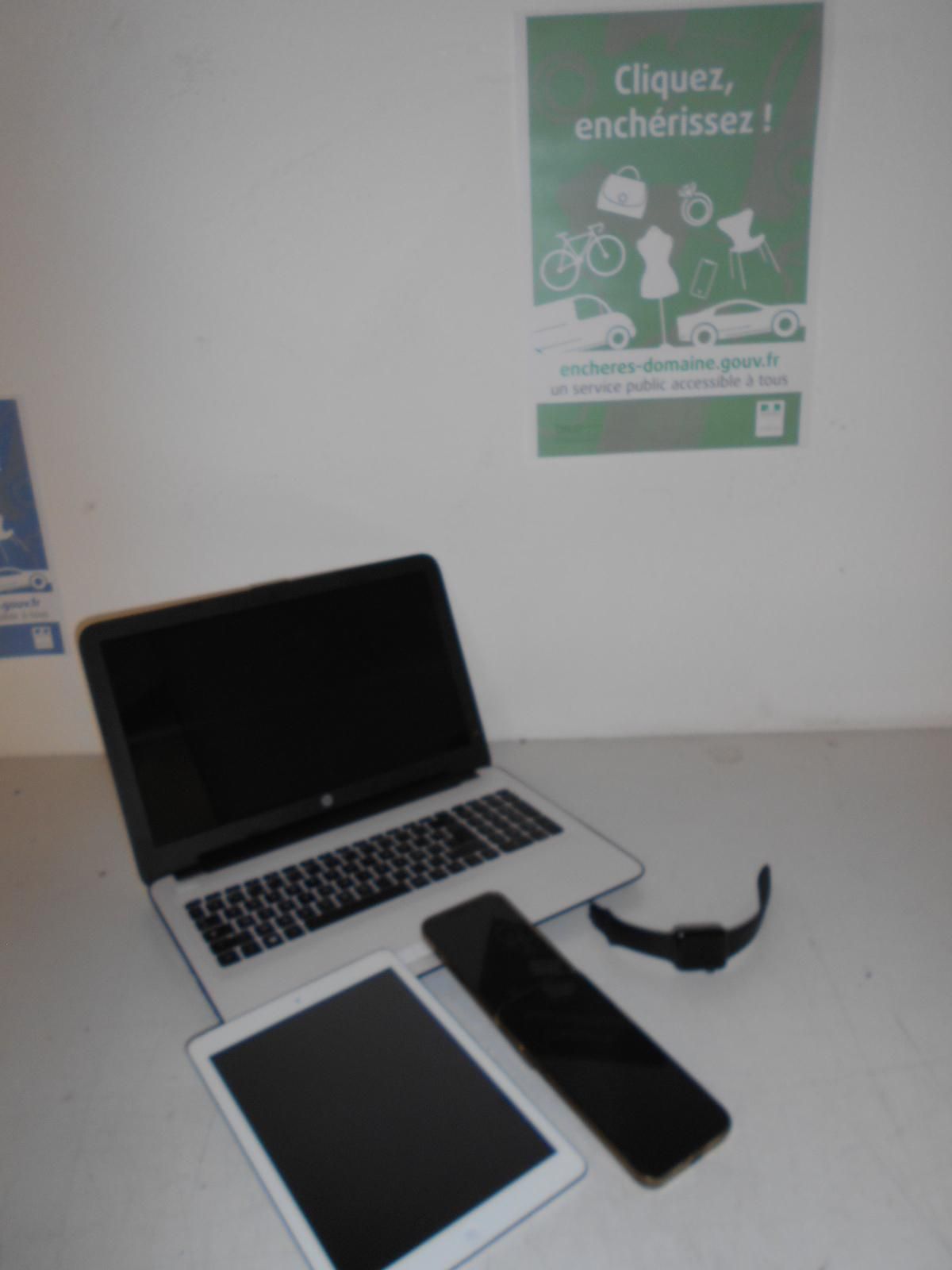 Null [RP] 1 HP laptop; 2 APPLE phones; 1 APPLE Watch and 1 ipad (corner damaged)&hellip;