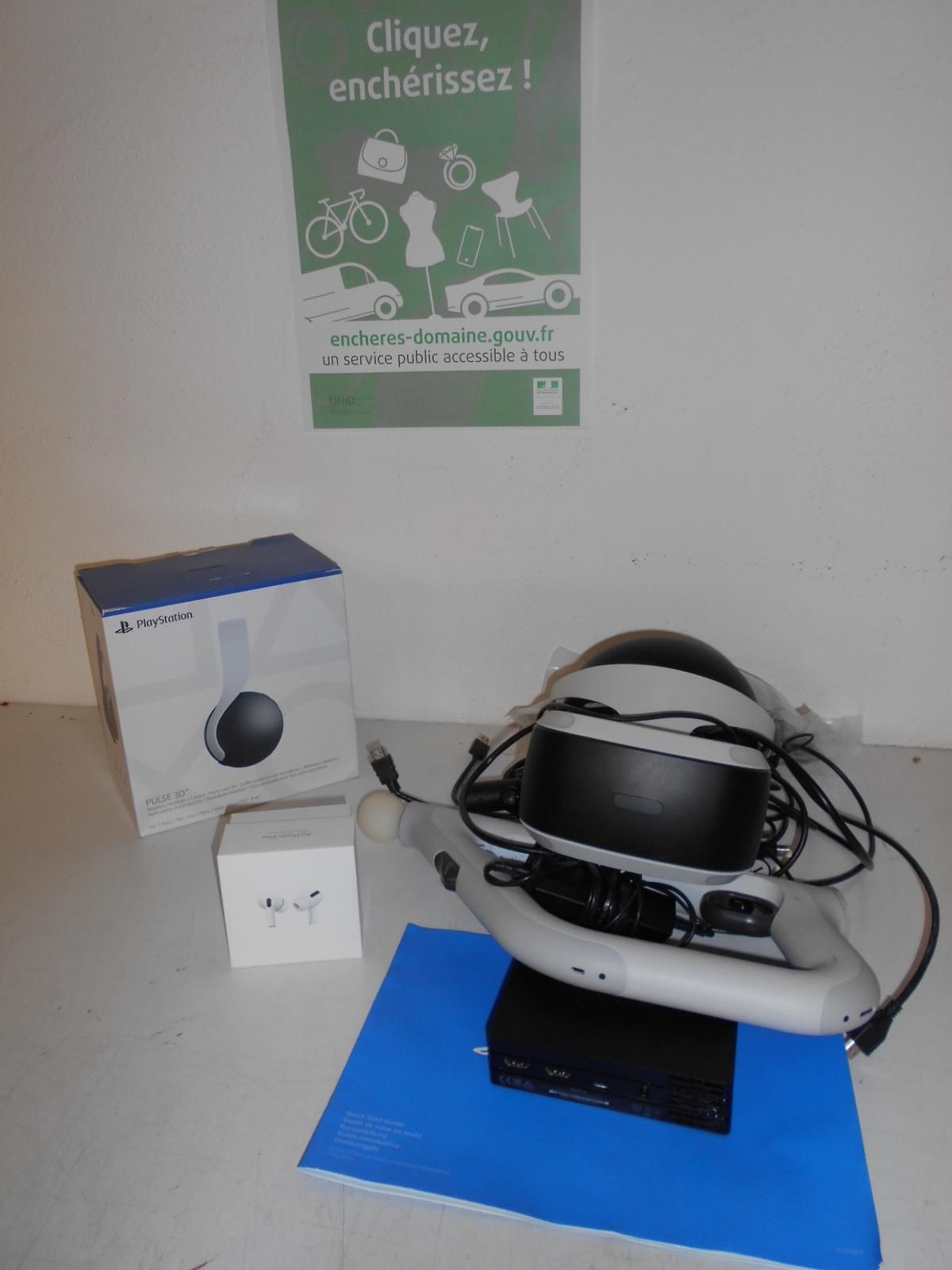 Null 1 casque de réalité virtuelle SONY ; 1 paire d'Airpods APPLE non-déballée e&hellip;