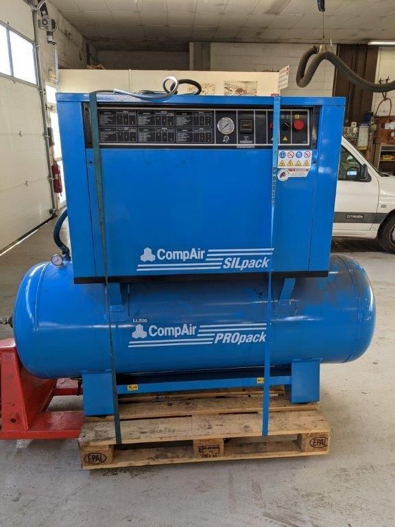 Null 
	 COMPAIR workshop compressor (year 2003), 11 bars, 4,10 Kw, 500 l, 2182 h&hellip;