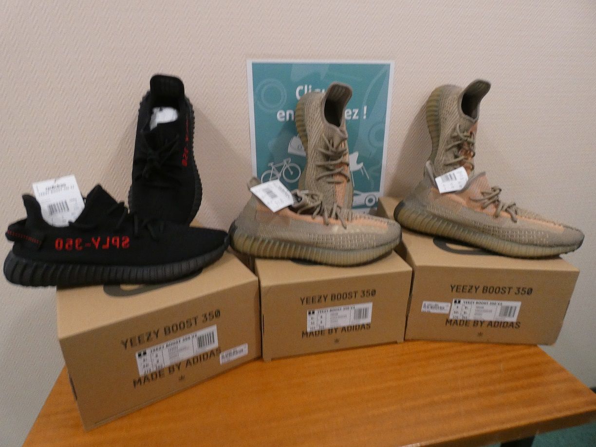 Null Lot including: 3 pairs of ADIDAS shoes including: One pair of YEEZY BOOST (&hellip;