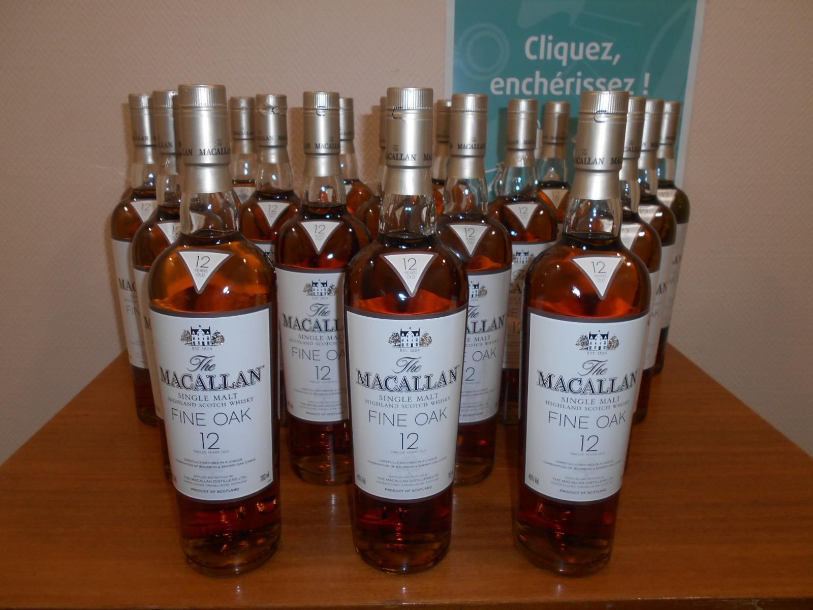 Null Lot of 20 bottles of The MACALLAN Scotch Whisky - 12 years old. No visit au&hellip;