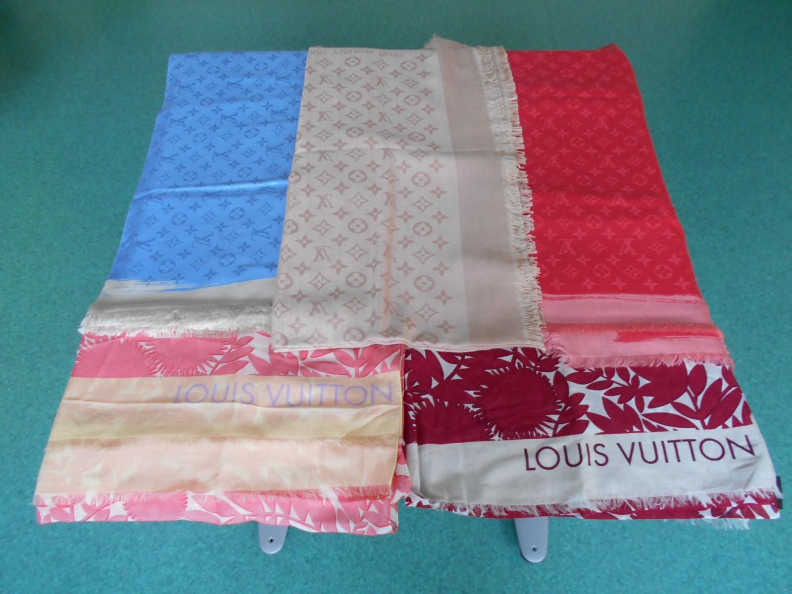 Null 
	 LOUIS VUITTON. Lot of 5 pareos and scarves. No visit authorized. Collect&hellip;