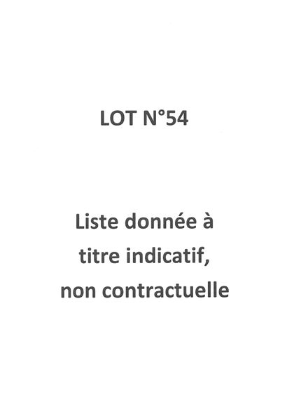 null Marchandises en propre



Liste donnée à titre indicatif, non contractuelle...