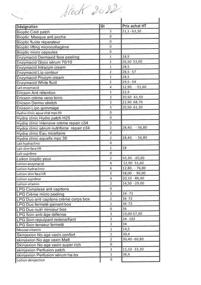 null Produits de salon esthétique

Liste donnée à titre indicatif, non contractu...