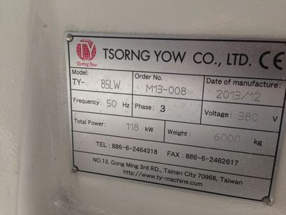 null 1 ligne de recyclage T50RNG YOW 1100 CR, année 12/2013 n°13-008

1 silo CCM...