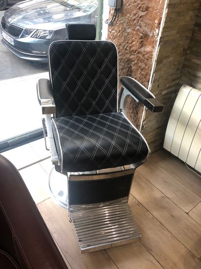 null 1 fauteuil de barbier skaï noir