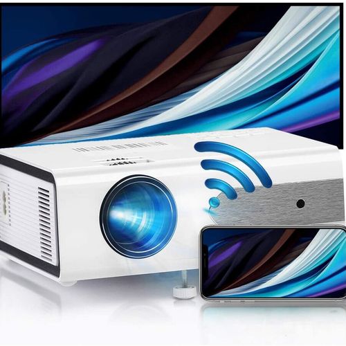 HOLLYWTOP Vidéoprojecteur WiFi 1080p Full HD 4200 Lumens Coloris Blanc ED28 En l&hellip;