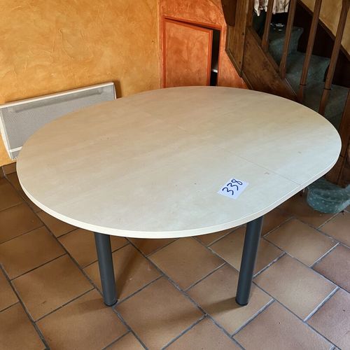 Null Miscellaneous furniture: laminate desk, oval meeting table, 1 low cupboard &hellip;