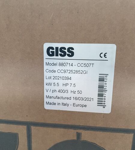 Null Compresseur GISS modèle 880714-CG507TLT 500 (état neuf, dans son carton)
16&hellip;