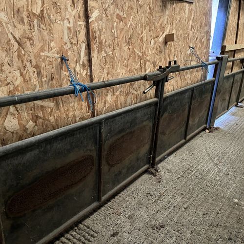 Null Important set of stalls and storage equipment for pigs: metal doors, safety&hellip;