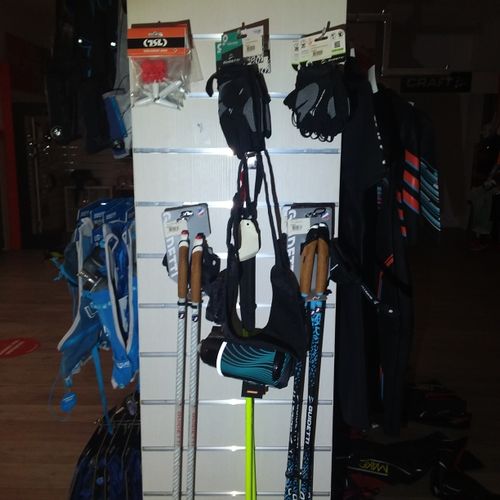 Null set of walking sticks, gloves and miscellaneous