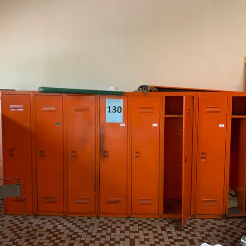 Null One set of 8-person lockers, plus one used 2-person locker