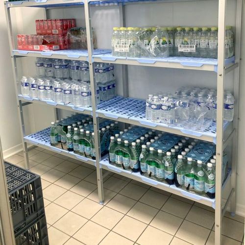 Null 2.8 LINEAR METERS OF TOURNUS BRAND COLD ROOM SHELVING EQUIPMENT INCLUDING: &hellip;