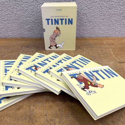 Null HERGE. L'INTEGRALE DE TINTIN EN 8 VOLUMES EN COFFRET DONT : TINTIN AU PAYS &hellip;