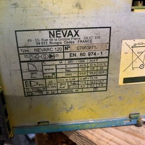 Null POSTE A SOUDER A ELECTRODE ENROBEE - 120A - 230V NEVAX NEVARC120
 - Energie&hellip;