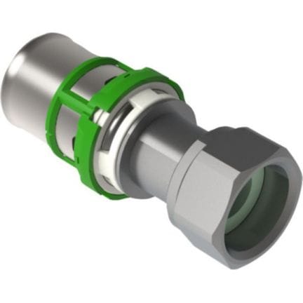 COMAP Raccord droit à écrou tournant, nickelé série ''E'' 40x3,5 - 1''1/2 (x2) Réf. 7359GW40112 3430651463102 FONCTIONNE