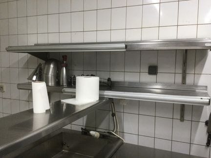 Deux étagère inox 160/20