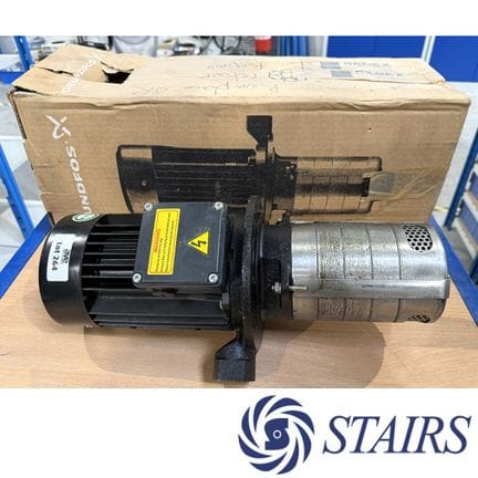 POMPE NEUVE DE MARQUE STAIRS MODELE CBK 4-40/4 HUUV. PUISSANCE MAXIMUM DE 1650 WATTS. CAPACITEE MAXIMUM : 4.8 M3/HEURE.