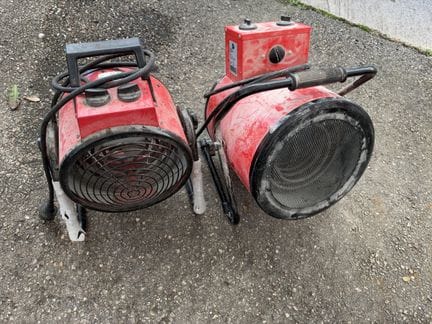 Lot de 2 chauffages de chantiers