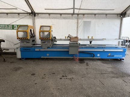 Tronçonneuse double tètes ALU/PVC de marque PERTICI modèle univers 5000D2K, année 2008