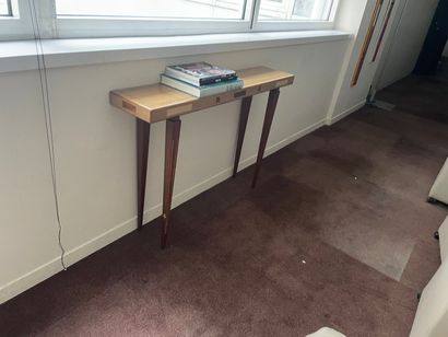 4 wood veneer deserts of various sizes