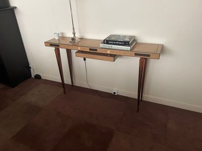 4 wood veneer deserts of various sizes