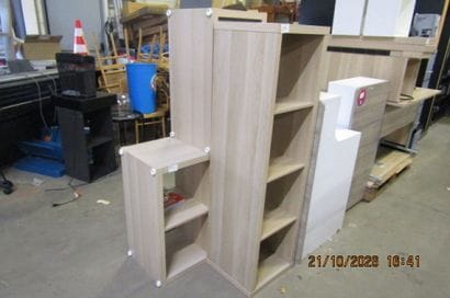 1 ensemble de 3 meubles multicasiers comprenant...