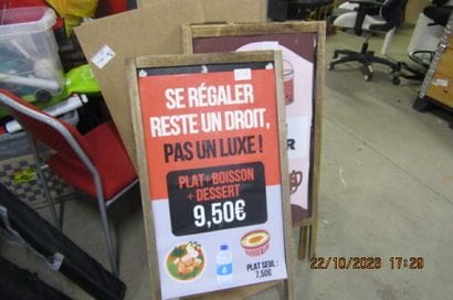 2 panneaux ardoises dépliants extérieurs...