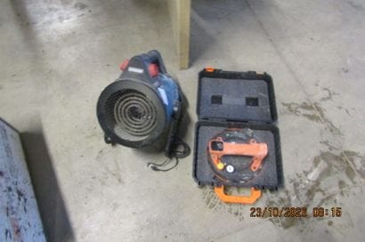1 chauffage de chantier ERBAUER + 1 ventouse...