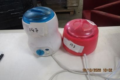 2 cuves à cire.