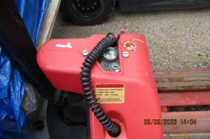 Electric pallet jack is broken; charging...