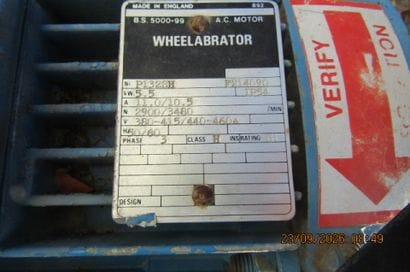 1 BLASTRAC shot blasting machine, model 1.8DPS55V,...