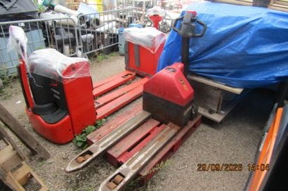Electric pallet jack is broken; charging...